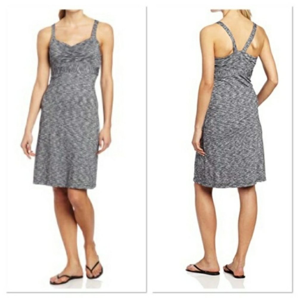 prAna Amaya Gray Space-Dye Activewear Dress Size S